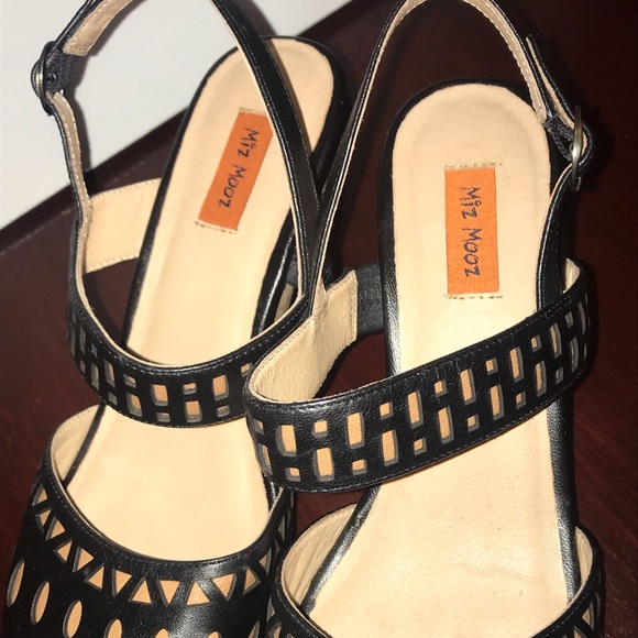 Miz Mooz Roma leather and cork heels size 9 - Picture 5 of 8